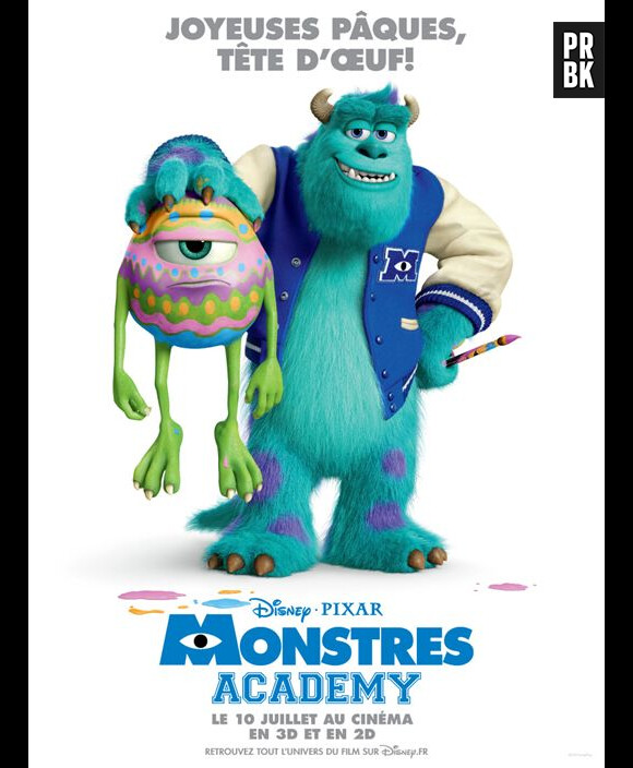 Bob et Sulli souhaitent une Joyeuse Pâques, avant la sortie du film Monstres Academy en juillet 2013