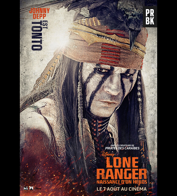 Johnny Depp s'affiche pour The Lone Ranger