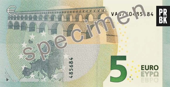 Des changements minimes pour le nouveau billet de 5 euros