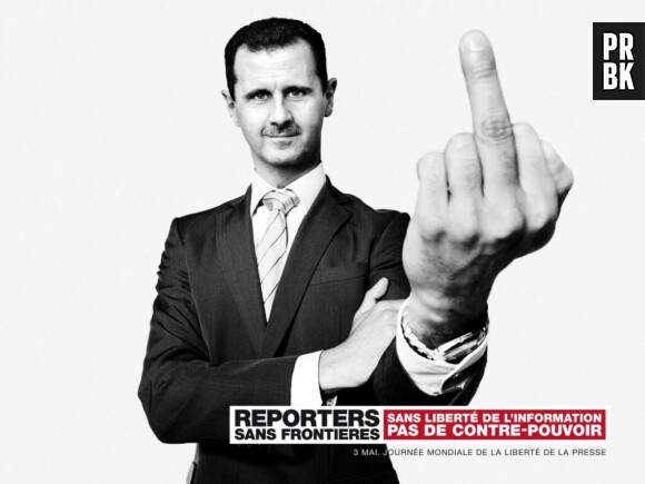 Le président syrien Bachar Al-Assad dans la liste des "prédateurs" de RSF