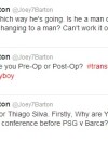 Sur Twitter, Joey Barton s'en était pris à Thiago Silva