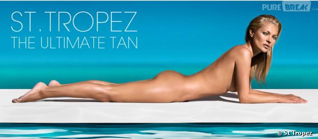 Kate Moss, nouvelle égérie nue des produits autobronzants St Tropez