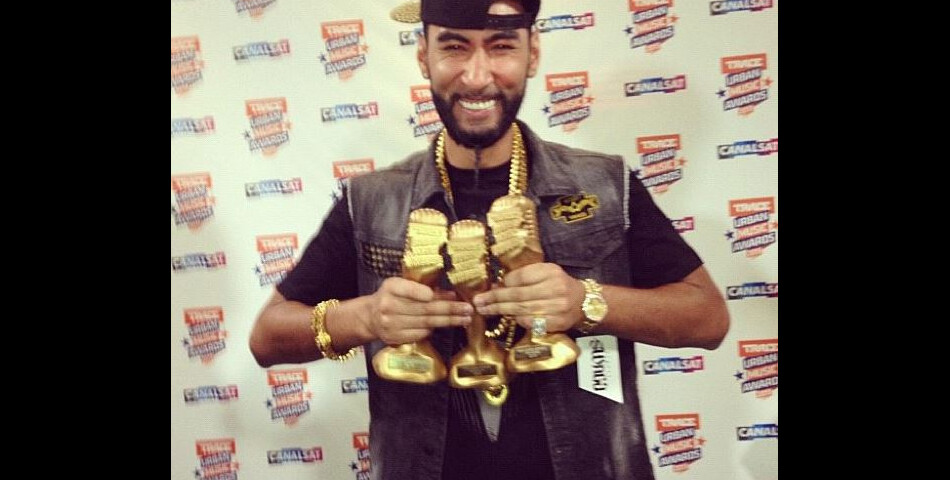 La Fouine repart avec trois trophées des Trace Urban Music Awards 2013 le 14 mai