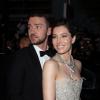 Justin Timberlake et Jessica Biel pour la montée des marches du Festival de Cannes le 19 mai 2013