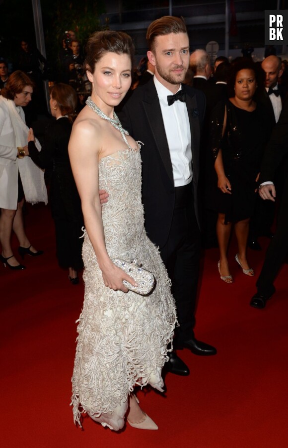 Justin Timberlake et Jessica Biel encore plus classe qu'à leur mariage, pour la montée des marches du Festival de Cannes le 19 mai 2013
