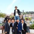 Jamel Debbouze et l'équipe de Né quelque part au festival de Cannes 2013