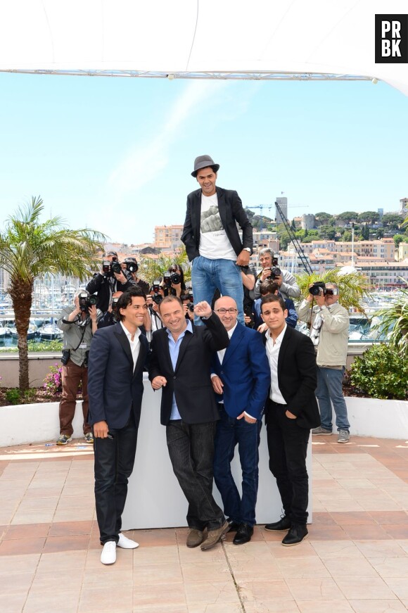 Jamel Debbouze et l'équipe de Né quelque part au festival de Cannes 2013