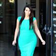 Kim Kardashian en vert fluo à Los Angeles le 18 avril 2013.
