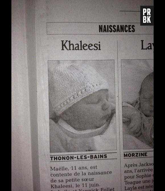 Game of Thrones : une petite Khaleesi est née en France