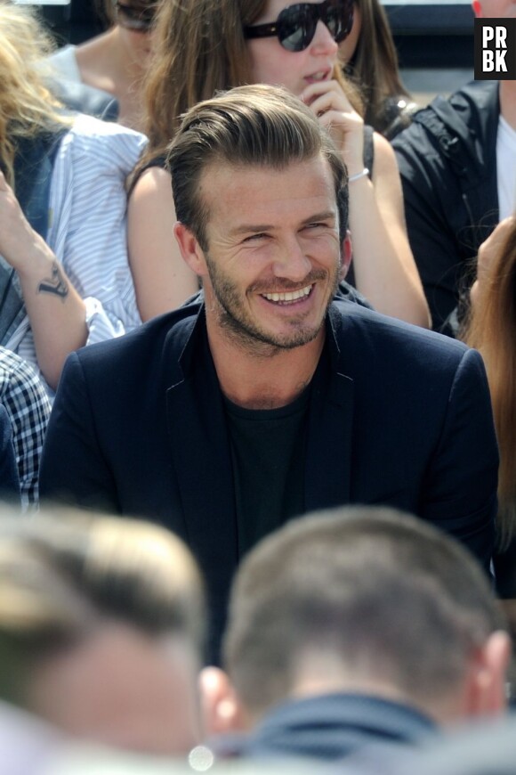David Beckham a illuminé le défilé Louis Vuitton de la Fashion Week 2013