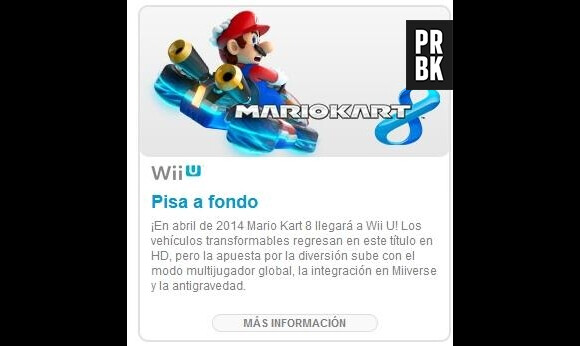 Mario Kart 8 sortirait au mois d'avril 2014
