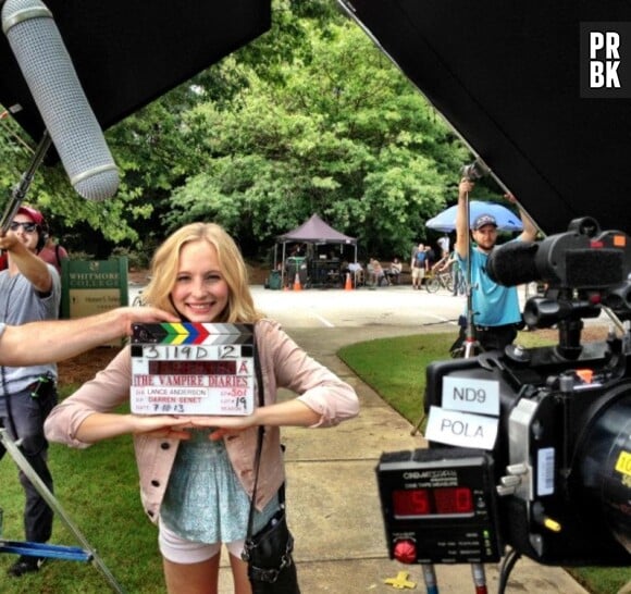 Vampire Diaries saison 5 : première photo de tournage avec Candice Accola