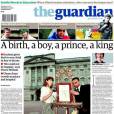 Naissance du royal baby : la Une de The Guardian ce mardi 23 juillet 2013
