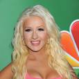 Christina Aguilera : amincie et sexy pour une soirée The Voice à Los Angeles, le 27 juillet 2013