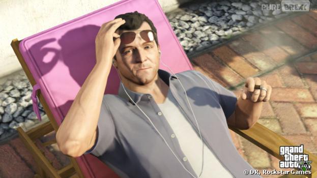 GTA 5 : Michael fait bronzette