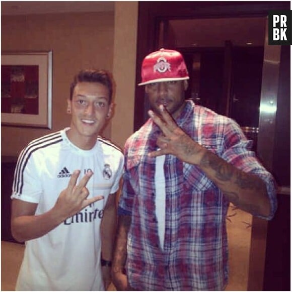Booba et Mesut Özil, le 7 août 2013 à Miami