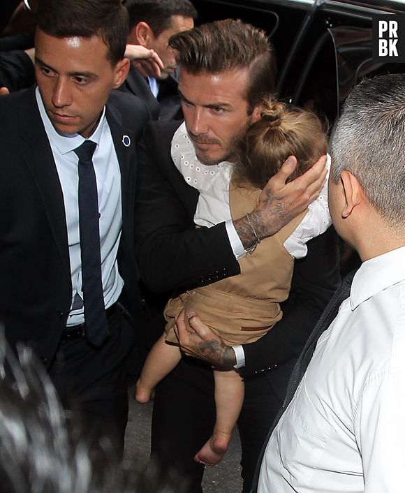 David et Harper Beckham : émeute à la sortie d'un restaurant à New-York