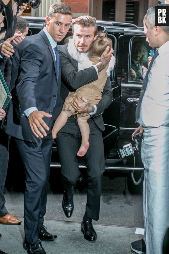 David et Harper Beckham : émeute à la sortie d'un restaurant à New-York