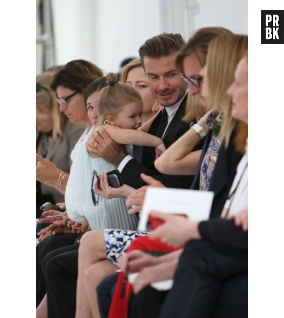 David et Harper Beckham à la Fashion Week de New-York