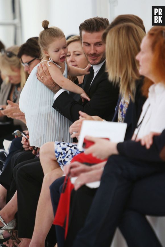 David et Harper Beckham à la Fashion Week de New-York
