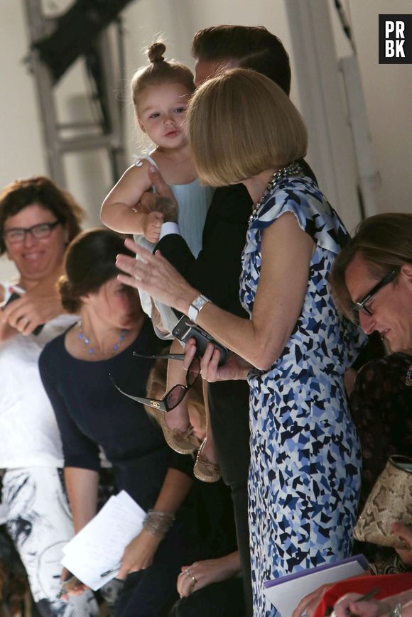 David et Harper Beckham à la Fashion Week de New-York