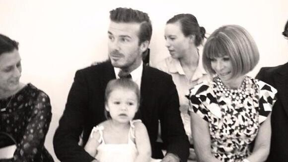 David Beckham : sa petite Harper star de la Fashion Week à New-York