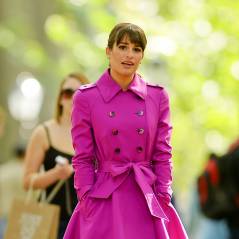 Lea Michele resplendissante sur le tournage de Glee à New York