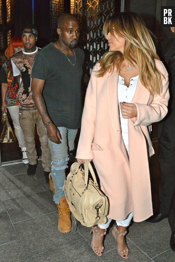 Kim Kardashian et Kanye West à Los Angeles, le 20 septembre 2013