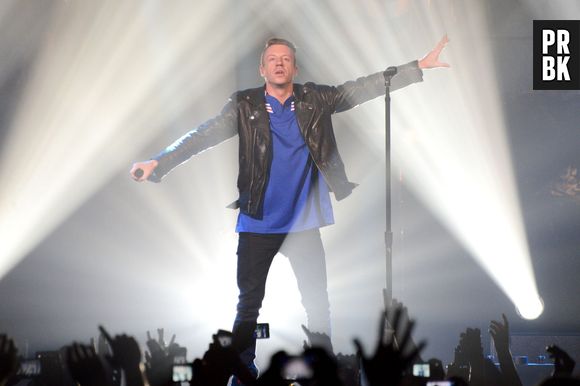 Macklemore sur la scène du Zénith, le 21 septembre 2013 à Paris