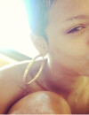 Rihanna trash et sans maquillage dans son bain