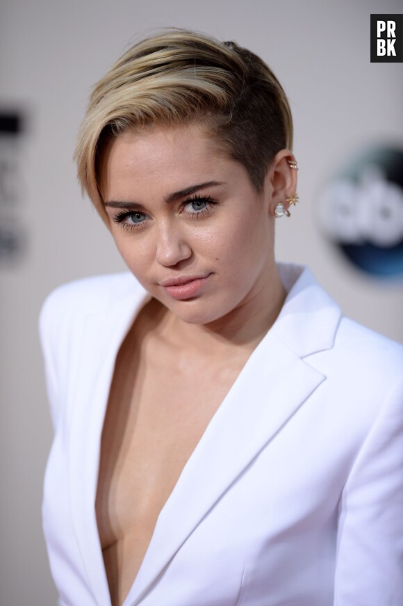 Miley Cyrus sur le tapis rouge des American Music Awards 2013 à Los Angeles, le 24 novembre 2013