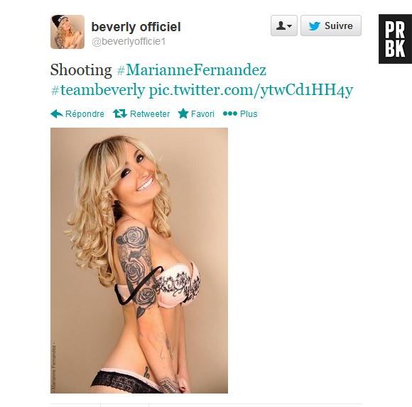 Beverly (L'île des vérités 3) : photos sexy et dénudées sur Twiter