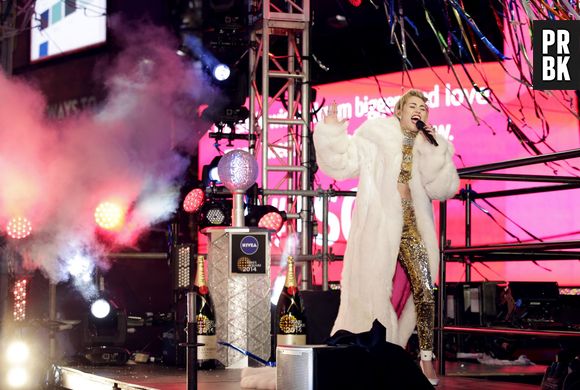 Miley Cyrus à New York le 31 décembre 2013