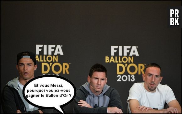 Ballon d'Or 2013 : Messi, Ronaldo et Ribéry passent le temps avant la cérémonie