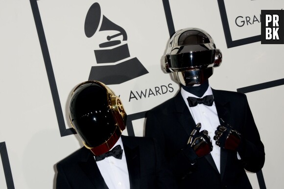 Grammy Awards 2014 : Daft Punk gagnants lors de la cérémonie qui s'est déroulée le 26 janvier 2014 à Los Angeles