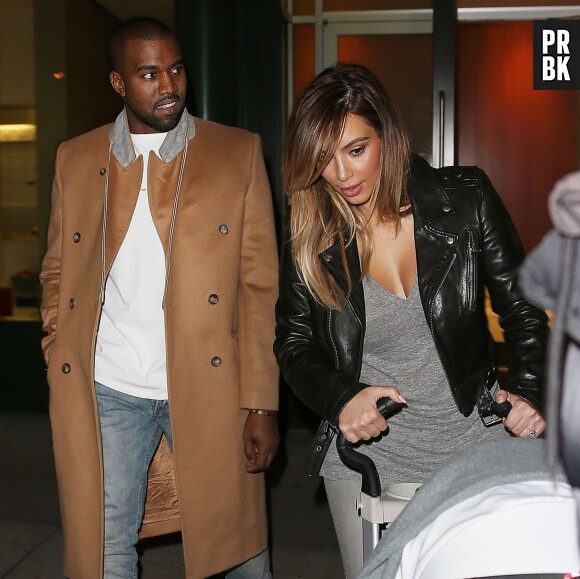 Kim Kardashian, Kanye West et North : sortie en famille, le 22 novembre 2013 à New York