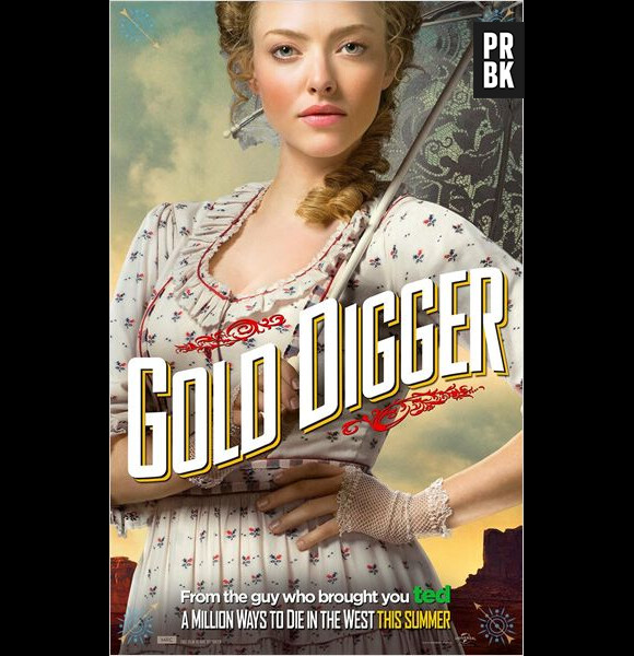 A Million Ways To Die In The West : l'affiche personnage d'Amanda Seyfried