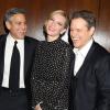 George Clooney, Cate Blanchett et Matt Damon souriants pour l'avant-première de The Monuments Men, le 4 février 2014 à New-York