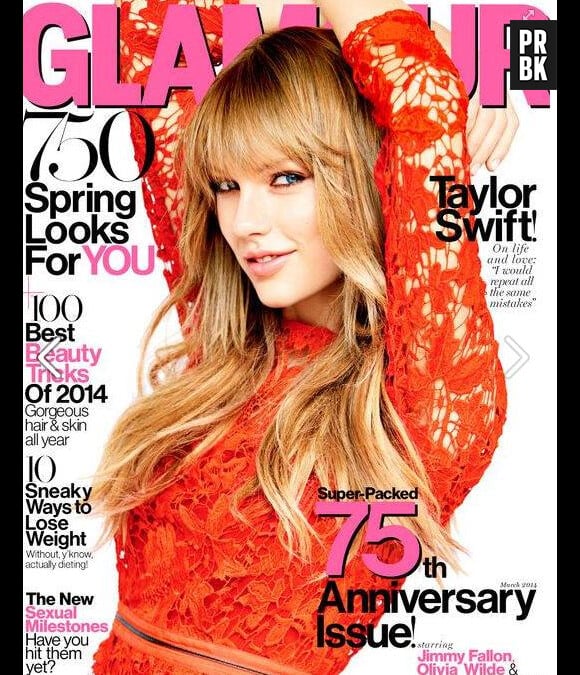 Taylor Swift : en couv' du magazine Glamour dans l'édition du mois de Mars