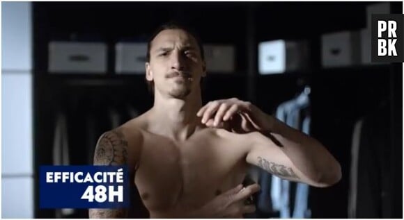 Zlatan Ibrahimovic tatoué et musclé pour Nivea Men