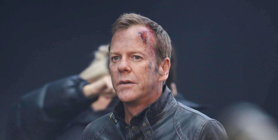 24 heures chrono saison 9 : Kiefer Sutherland sur le tournage, le 22 janvier 2014 à Londres