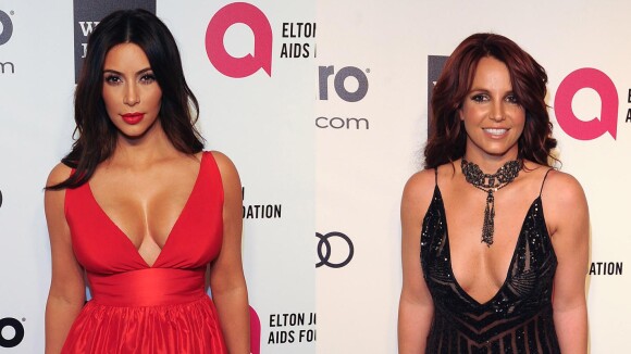 Kim Kardashian VS Britney Spears : battle de décolletés aux Oscars 2014