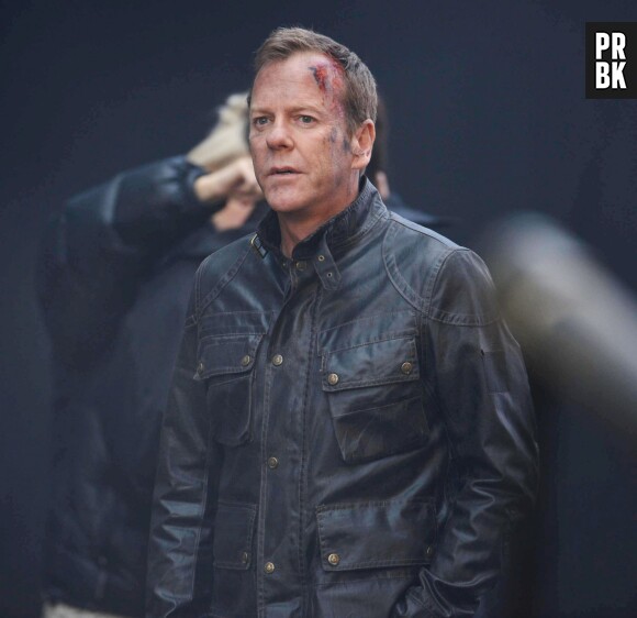 24 heures chrono saison 9 : Kiefer Sutherland en sang sur le tournage, le 22 janvier 2014 à Londres