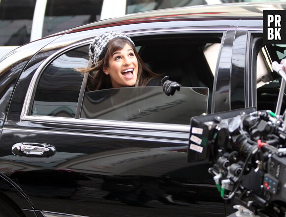 Glee saison 5 : Lea Michele sur le tournage de la série à New York
