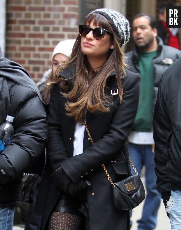 Glee saison 5 : Lea Michele à New York le 13 mars 2014 pour tourner une scène