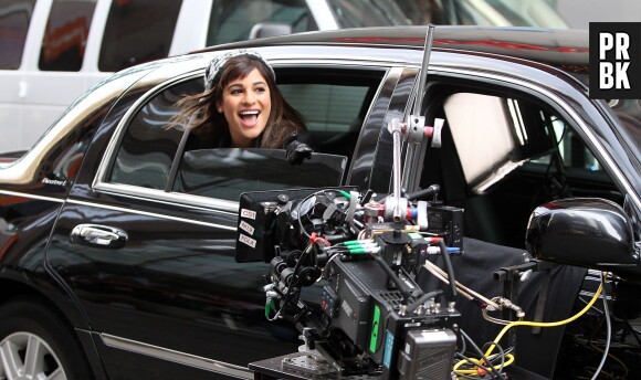 Glee saison 5 : Lea Michele voit la vie en rose à New York