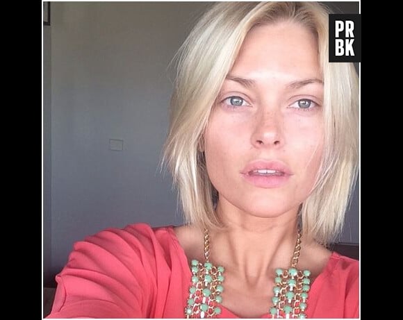 Caroline Receveur sans maquillage sur Instagram, le 19 mars 2014