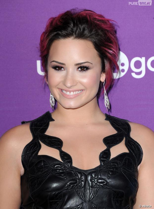 Demi Lovato à la soirée unite4:humanity, le 27 février 2014 à Los Angeles