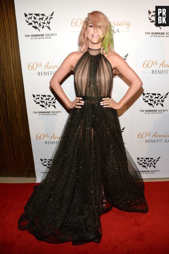 Kesha était présente gala du 60ème anniversaire de l'association "The Humane Society of the United States", le 29 mars 2014