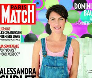 Alessandra Sublet enceinte en Une de Paris Match (avril 2014)